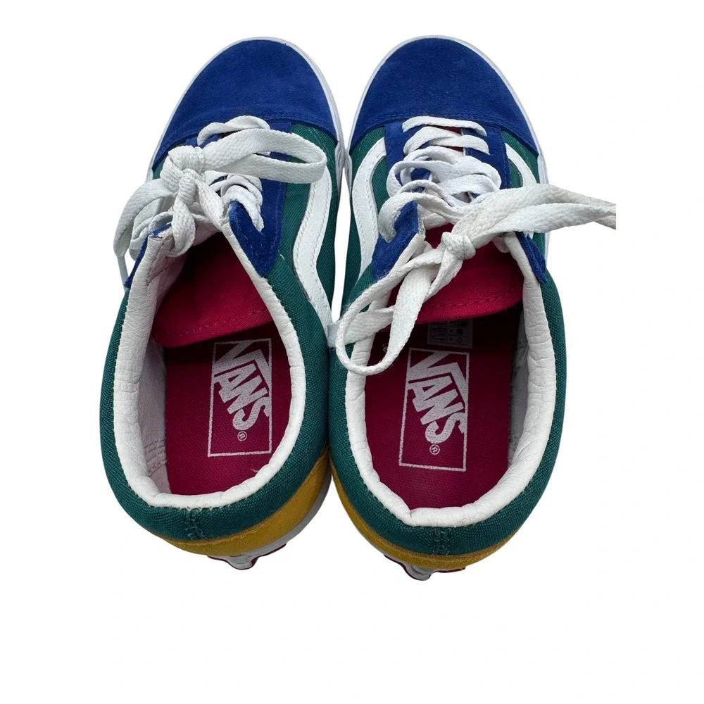 Vans Men 5 Women 6.5 Multicolor Old Skool Yacht Club Sneakers Y2K Classic